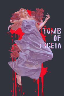 mock movie poster for "tomb of ligeia"